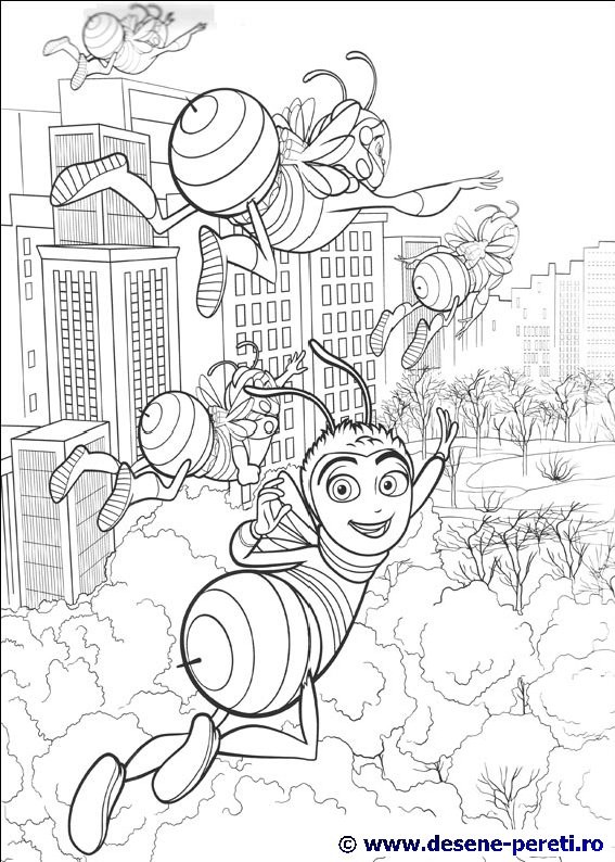 bee movie desene colorat
